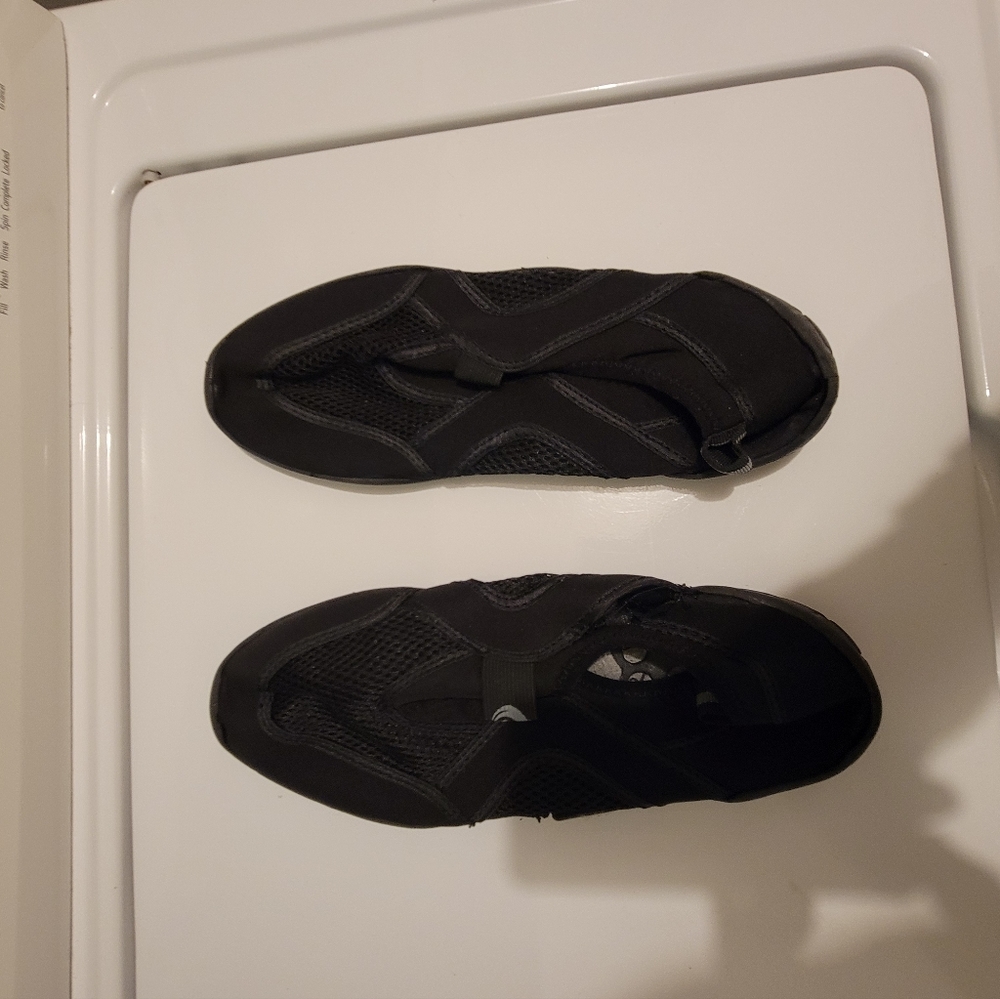 Black water shoes.